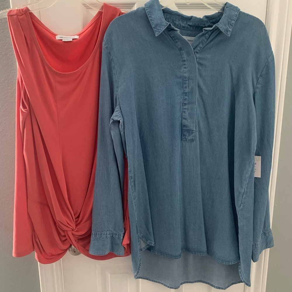 2 NWT Liz Claiborne tops size mediums